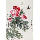 【已售】陳薪名《花開富貴》 第六屆全國花鳥畫展金獎獲得者