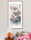 梁景欣 四尺《九順呈祥》 青大美院學院派畫家