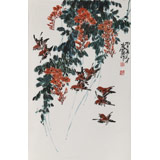 鄒友蒸 《無限春暉》1993年作 已故山野派繪畫大家