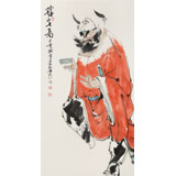 【已售】連紅武 三尺《鎮(zhèn)宅圖》 徐悲鴻畫院華北分院副院長