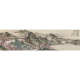 吳顯剛 六尺對開《春江泛舟》貴州七星關(guān)美協(xié)主席