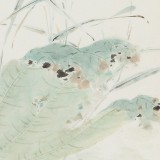 覃得住 工筆畫《荷香圖》 千竹書院成員 師從方嚴