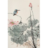 陳薪名《荷塘清香》 中美協會員 第六屆全國花鳥畫展金獎獲得者