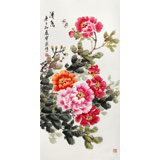 【已售】王寶欽 三尺《清香》當代花鳥牡丹畫名家（詢價）