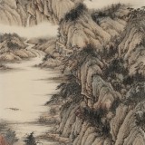 【已售】吳顯剛 《草堂秋聲圖》 貴州七星關美協主席