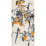 【已售】陳薪名 三尺《事事如意》中美協(xié)會員 第六屆全國花鳥畫展金獎獲得者