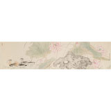 張瑰麗 四尺對開工筆《香荷圖》 湖南省美術家協會會員