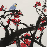 王永剛 斗方小品《賞春》 78歲國家一級美術(shù)師（詢價）