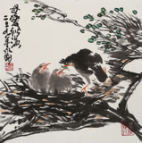 【已售】王永剛 斗方小品《母愛似海》國家一級美術師（詢價）