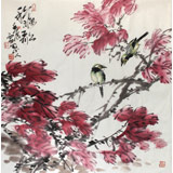 四川美協會員西蜀山人四尺斗方《秋韻》