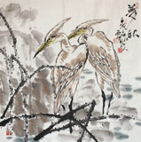 四川美協會員西蜀山人四尺斗方《夢秋》