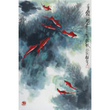 王永剛 四尺三開《有余圖》 國家一級美術師（詢價）