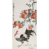 【已售】陳薪名 三尺《大吉圖》中美協(xié)會員 第六屆全國花鳥畫展金獎獲得者