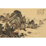 吳顯剛 《云山圖》 貴州七星關美協主席