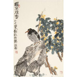 【已售】劉紀 四尺三開《獨享秋香》 中國畫大家 真跡收藏