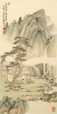 何揮毫 《高臥溪山閑看云》 當代新安畫派代表性名家