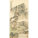 何揮毫 《高臥溪山閑看云》 當(dāng)代新安畫派代表性名家