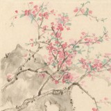 何揮毫 《拈花仕女圖》 當代新安畫派代表性名家